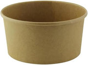 PacknWood 210PCW750K 5.9 Dia. x 2.4 in. 24 oz Buckaty Kraft to Go Container - 360 Piece