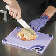 San Jamar Purple / 1 / 12"L x 9"W Cutting Boards