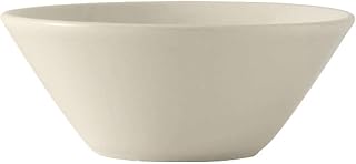 Tuxton BEB-110K Vitrified China Tapered Bowl, 12-1/2 oz, 5-1/2", Eggshell (Pack of 12),