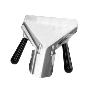 Removable Dual Handle French Fry Bagger, Stainless Steel French Fry Scoop by Thunder Group – Polyresin, Silver, Pack of 12, Model SLFFB001