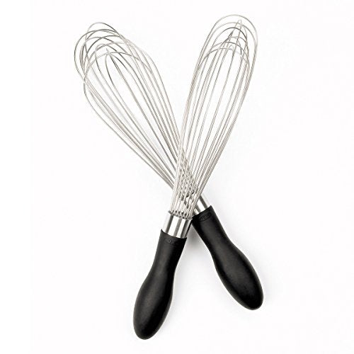 OXO 9-Inch (Pack of 2) / Negro / Soft Grip Whisks