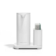 simplehuman Liquid Sensor Pump with Caddy, 9 oz Automatic Soap Dispenser for Kitchen and Bathroom, Touchless Motion Sensor, Variable Dispense, Rechargeable, High-Grade White Steel