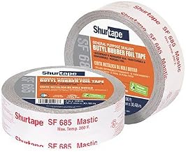 Shurtape SF-685/SI333 Shurflex Indoor/Outdoor Mastic On A Roll, 100' Length x 3" Width, Silver