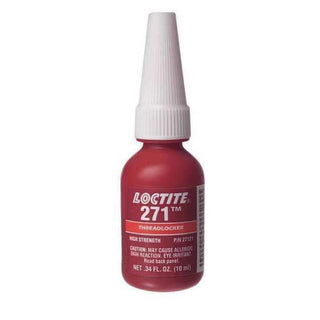 Threadlocker, 271, Red, High Strength, Liquid, 10 mL Bottle -1 Each by Loctite – Red, Model 135380