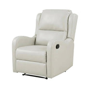 Faux Leather-Upholstered Manual Recliner Chair by Starlight Canyon Home – Faux Leather, Grey