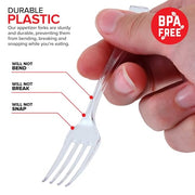 Stock Your Home Mini Fork / Clear / 100 Count Dessert Forks