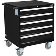 Mobile Modular Drawer Cabinet by Global Industrial – Alloy Steel, Black, Model 298447BK