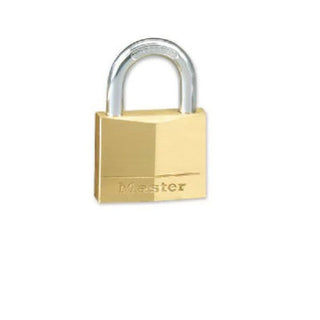 Solid Brass Padlock by Master Lock – 1 Count, Alloy Steel, Brass, Model 130D