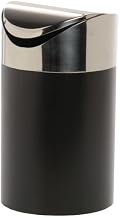 Cal-Mil 1717-96 Countertop Trash Bin, 5" W x 5" D x 7" H, Black