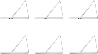 Farberware Stainless Steel Tablecloth Clips, Set of 6 - Rust-Resistant Table Cover Holders for Indoor and Outdoor Use, Secure Linen Clamps for Picnic, Patio, and Dining Tables