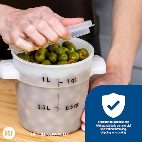 Carlisle FoodService Products 1 Quart / 12 / White Lids