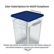 Carlisle FoodService Products 6 / Clear / 22 Quart Container Containers