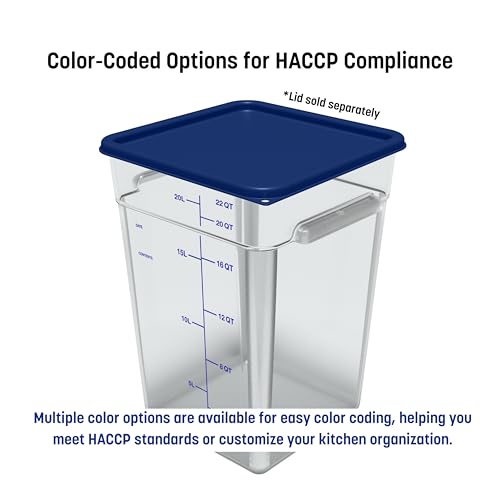 Carlisle FoodService Products 6 / Clear / 22 Quart Container Containers