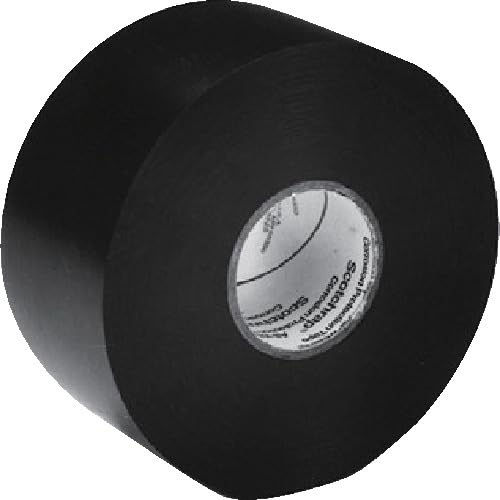 ™ Scotchrap™ 비닐 부식 방지 테이프 by 3M – 2 inch x 100 foot, Vinyl, Black, Model 7000057502