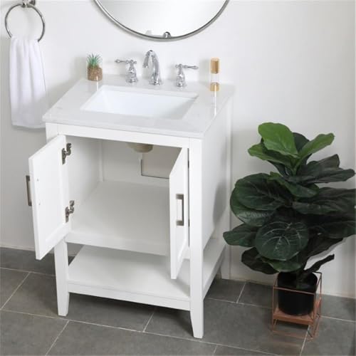 Elegant Decor 24" - Single / White / Traditional Bathroom Vanities