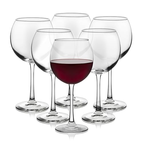 Libbey Balloon Red 6 / 6 count / Vina Wine Glasses