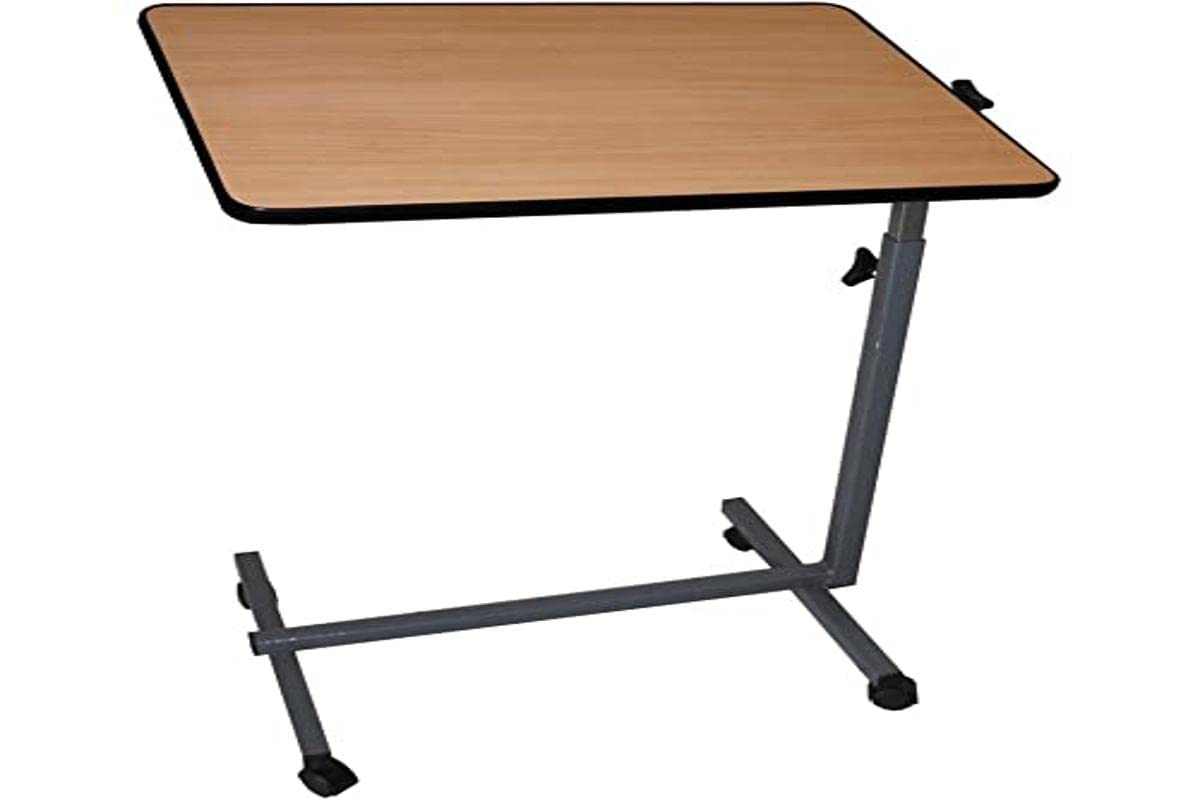 Queraltó Side Table with Wheels for Bed and Sofa by Queralto – 40 x 60 x 70/105 cm, Engineered Wood, Brown, Model QMD-00010/12