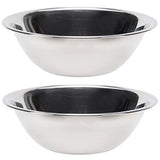 () Economy Mixing Bowls by Vollrath – 5-quart, 5.0 quarts, Stainless Steel, Pack of 2, Model 47935