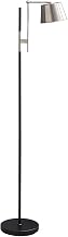 Monarch Specialties I 9693 Lighting, 65" H, Floor Lamp, Black Metal, Nickel Shade, Contemporary