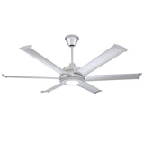 Mammoth 60" Outdoor Ceiling Fan with LED Light by Big Ass Fans – 60", Silver, Model Big Ass Fans