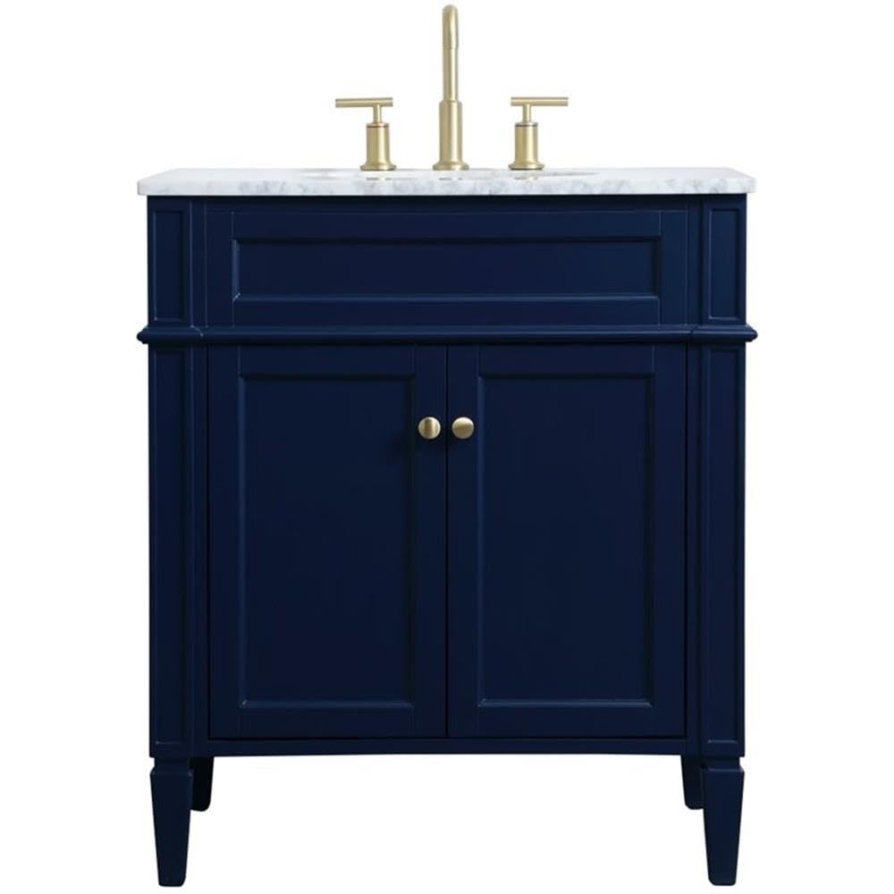 Elegant Decor 30" - Single / Blue,gold / Contemporary Wheel Care