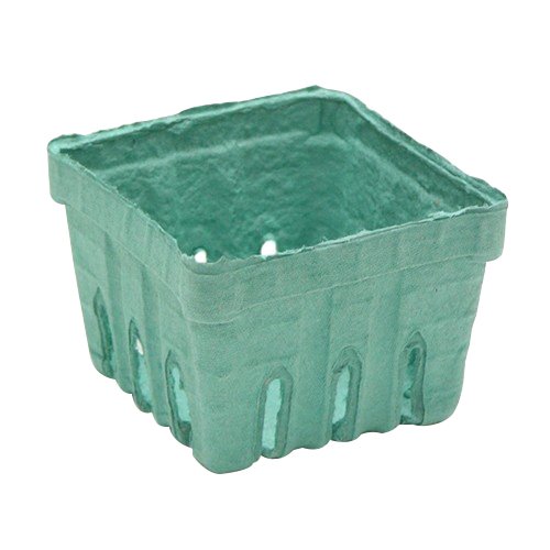 1 Quart Sized Garden Party Berigard Berry Basket Molded Fiber Green | 297/Case by PACTIV – 297 Count, 1.0 quarts, Molded Fiber, Green, Pack of 297