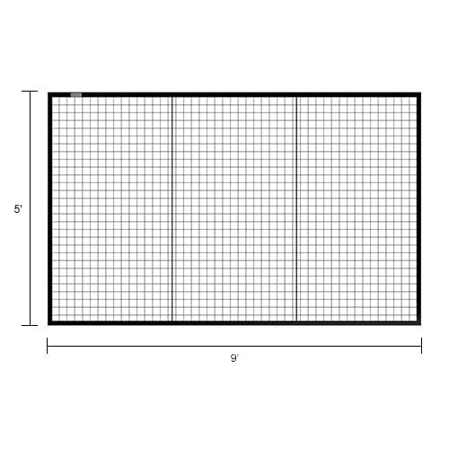 Machine Wire Guard Panel by Global Industrial – 10 Gauge Welded Wire, Black, Model #BACK95U