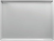 Expressly Hubert Rectangular White Melamine Tray - 20" L x 14" W x 1 1/2" H