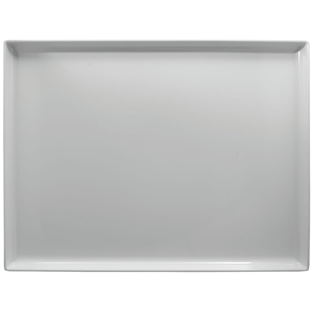Expressly Rectangular White Melamine Tray - 20" L x 14" W x 1 1/2" H by HUBERT – 20" x 14" x 1.5", Melamine, White, Model 191538026737