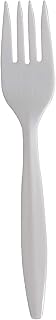 Dixie Individually Wrapped 6" Medium-Weight Polypropylene Plastic Fork by GP PRO (Georgia-Pacific), White, FMP23C, (Case of 1,000)