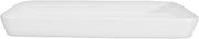 CAC China F-RT8 Fortune 7-3/4-Inch by 3-1/2-Inch Super White Porcelain Rectangular Tray, Box of 24