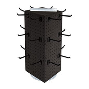Azar Displays Pegboard + Hooks / Black / 8 inches (W) x 8 inches (D) x 20 inches (H) Display Racks
