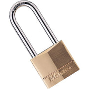 Master Lock 1 Pack / Extra Long Shackle / Bronze/Silver Keyed Padlocks