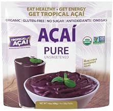 Tropical Acai Organic Acai Authentic Mix, 3.5 oz - Pack of 60