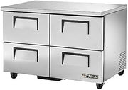 True TUC-48F-D-4-HC 48" Two Section Undercounter Freezer, Four Drawers