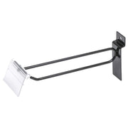 6" Slatwall Scan Hook by Retail Resource – Metal, Black, Pack of 100, Model 1807