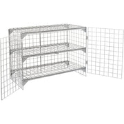 Global Industrial 4' x 3' x 6' / Gray / Industrial Storage Lockers