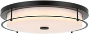 Kolson 20" Led Flush Mount in Black