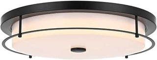 Kolson 20" Led Flush Mount in Black