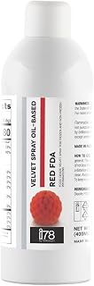 Silikomart Professional Red Oil-Based Velvet Spray, 400ml (13.5 fl oz) – High-End Textured Finish for Mousses, Buttercream Cakes, and Puddings – Professional Culinary Decorating Tool