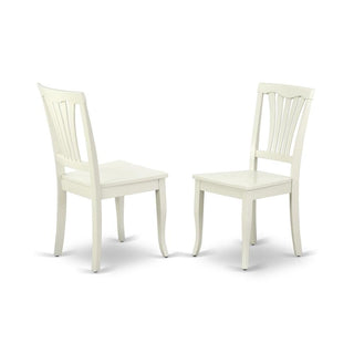 Linen-Upholstered Dining Chair with Wood Legs by Furnifact – Wood, White, Pack of 2
