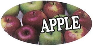 Specialty Printing Oval Apple Flavor Label, 1.96" x 31/32" | 1000/Roll