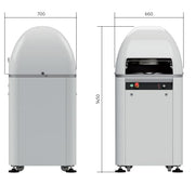 Automatic Bun Rounding Divider by Omcan – stainless steel, food-grade plastic PE500, White, Model 48581