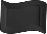 CAC China Soho Pattern 22 oz Black Rectangular Pasta Bowls 12 Ct