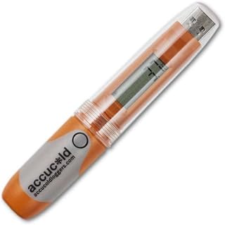 ACCUCOLD Summit Appliance DLSA11CAL Portable NIST Calibrated USB Temperature Data Loggers with LCD Display and NIST Certificate, User-Set Logging Interval, Visual Alarm Indicator