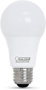 Feit Electric A19 LED Light Bulb, 60W Equivalent, E26 Medium Base, 800 Lumens, 3000K Bright White, Non-Dimmable Standard Garage Door Opener Light Bulb, 10-Year Lifetime, OM60930CA/10KLED/GAR