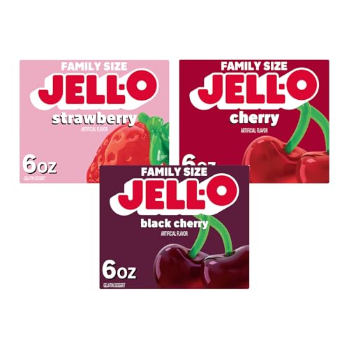 Jell-O Bold Berry Fusion / 6 Ounce (Pack of 3) / 3 Gelatin