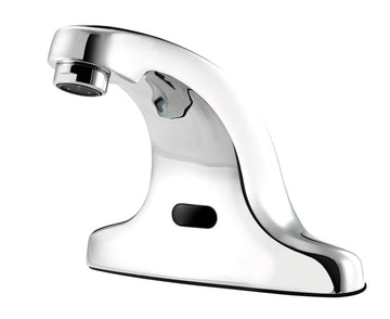 Metal Krowne 16-197 4" Center Deck Mount Electronic Faucet – Chrome Plated Brass, Gray, Model 16-197_397391