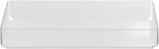 Cal-Mil Rectangular Clear Plastic Tray Replacement - 5 1/4"L x 11"W x 2"H