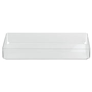Cal-Mil Rectangular Clear Plastic Tray Replacement - 5 1/4"L x 11"W x 2"H by CAL MIL PLASTIC PRODUCTS INC – Plastic, Clear, Model 688640144089